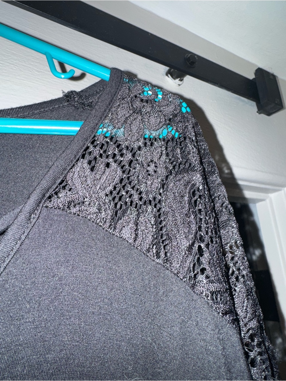 Torrid Black Lace Long Sleeve Top - Picture 4 of 4